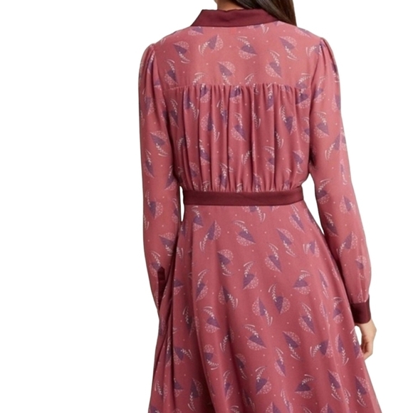 Modcloth | Women's Just My Typist Long Sleeve Sheer Shirtdress (Size XS) - Picture 16 of 16